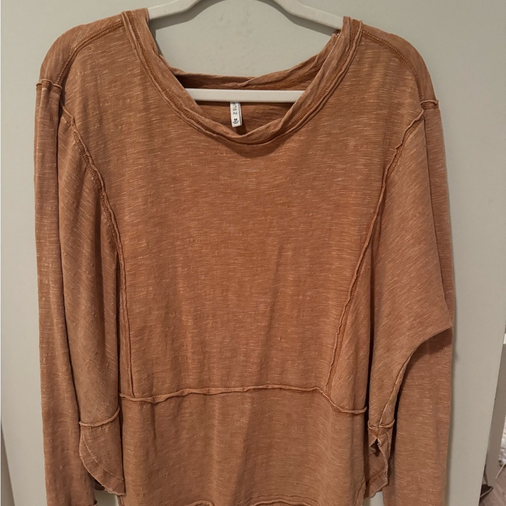 Z Supply Long Sleeve Tee - Brown